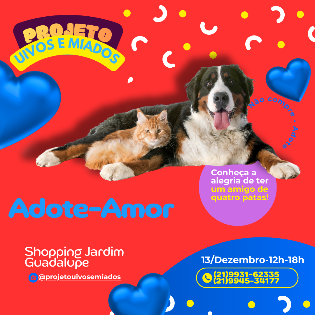 Adoção de cãees e gatos